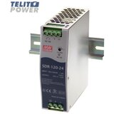 MeanWell 120W industrijsko napajanje na din šini SDR-120-24 ( 2457 ) | ePonuda.com