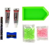 DIY Diamond Creative Kit Green Reindeer Crystals Sequins 3D Keyring | shoptok.hr