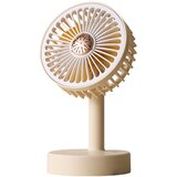 INF Prenosni USB ventilator, tih brezkrtačni motor, 90° 500mAh Yellow, (5000286508) | Shoptok.si