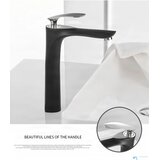EYN Kopalniška armatura BZ2224 | Zlato-bela pipa za umivalnik — Krom - bela — Ne — Nizka | Shoptok.si