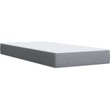 vidaXL Okvir kreveta s oprugama i madrac svjetlosivi 80x200cm tkanina | shoptok.hr