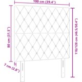  LED Hedbord ružičasti 100 cm baršun | shoptok.hr