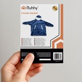 Ruhhy XXL deka s kapuljačom i rukavima, univerzalna veličina, tamnoplava | shoptok.hr