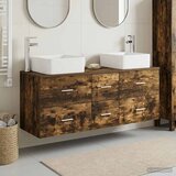  Set ormarića za kupaonicu 3 kom. Dimljeni hrast Smeđa 49,5 x 41 x 63 cm | Shoptok.si