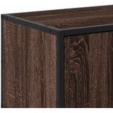 TV ormarić smeđi hrast 120x35x41 cm Konstruirano drvo i metal | Eponuda.com
