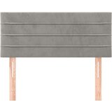  Posteljno vzglavje svetlo sivo 100x5x78/88 cm žamet, (20738743) | Shoptok.si