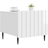  Kava Stol s ladicama Bijela visokog sjaja 49 x 50 x 42 cm | shoptok.hr