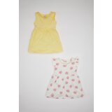 Defacto baby Girl Patterned Sleeveless 2-Piece Dress | ePonuda.com