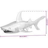  Skulptura Ajkula Srebrna 68x20x24 cm Aluminij | shoptok.hr