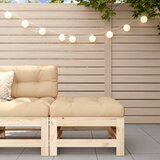Maison Chic Vrtni stolček - Vrtni stoli za noge z blazino trdna borovina JS1064, (21878563) | Shoptok.si