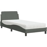  Krevet s madracem tamnosivi 90x200 cm od tkanine | shoptok.hr