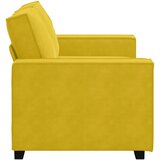 Dvosjed Kauč Žuti 160x78x84 cm Baršun | Shoptok.si