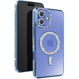 AVIZAR Diamantno ohišje MagSafe za iPhone 16 Plus z luksuznim dizajnom, Svetlo modra, (5000189955) | Shoptok.si