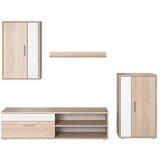 Boxxx DNEVNI REGAL, bela, hrast sonoma | Shoptok.si