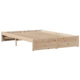 vidaXL Okvir za krevet s uzglavljem 150 x 200 cm borovina | shoptok.hr