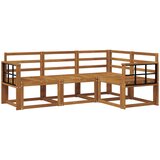  Set vanjskih sofa 4 pcs Prirodna Čvrsto drvo akacije | Eponuda.com