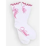 Barbed Heart Lettuce Edge Socks white