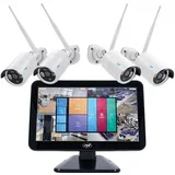 kompet 4 wifi videonadzornih kamer fullhd P2P + 12″ lcd monitor, (20436080)