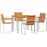 vidaXL set za blagovanje u vrtu od 5 dijelova od bagremovog drva, vanjski blagovački stol 90x90x74.5 cm od bagremovog drva Cijene