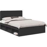  Konstrukcija postelje Črna 140 x 200 cm Masivno borovo les, (5000102678) | Shoptok.si