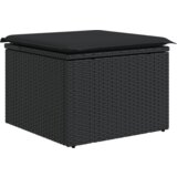 vidaXL 5-delni set vrtnem kavču z blazinami Črn Poly Rattan Acacia | Shoptok.si