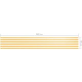Balkonski zastor bijelo-žuti 90 x 600 cm od tkanine Oxford | shoptok.hr