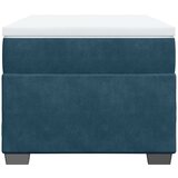 Box spring krevet s madracem tamnoplavi 80 x 200 cm baršunasti | shoptok.hr