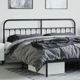  Metalno uzglavlje crno 193 cm | shoptok.hr