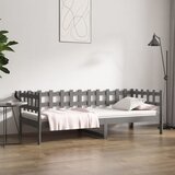 vidaXL dnevni ležaj sivi 90 x 190 cm od masivne borovine Cijene