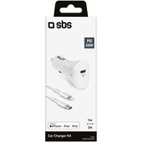 Sbs Car Charger Kit weiss 20W Lightning | Shoptok.si