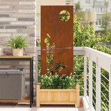 vidaXL Dekorativna ploča za vrt Rđa 50 x 140 cm Otporni čelik | shoptok.hr