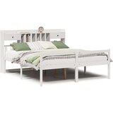 vidaXL krevet s regalom z knjige bez madraca bijeli 180x200cm borovina | shoptok.hr
