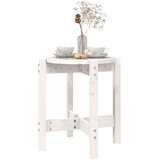  Stolić za kavu bijeli Ø 42,5x45 cm od masivne borovine | shoptok.hr