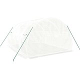  Staklenik s čeličnim okvirom bijeli 12 m² 4 x 3 x 2 m | shoptok.hr