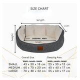 Paws & Whiskers Krevet za ljubimce Coco L Grey White | Eponuda.com