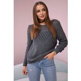 Kesi Openwork sweater light graphite | Shoptok.si