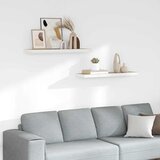  Plutajuće zidne police 2 kom hrast i bijele 90x23,5x3,8 cm MDF | shoptok.hr