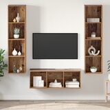 vidaXL Set TV omar 3 pcs Star les 37 x 37 x 142.5 cm Konstruiran les | Shoptok.si