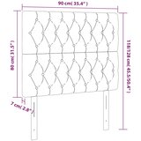  Uzglavlje boje taupe 90x7x118/128 cm tkanina | shoptok.hr