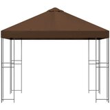 Gazebo 3 x 3 m Smeđa Poliester i čelik 190 gsm | shoptok.hr