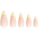 Nail HQ Almond Lemon French umetni nohti z lepilom 24 kos | Shoptok.si