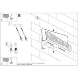  Stenska svetilka ALIZA bela, (21347277) | Shoptok.si