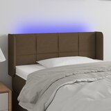  LED uzglavlje tamnosmeđe 83x16x78/88 cm od tkanine | shoptok.hr