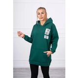 Kesi Hooded sweatshirt with patches green Cijene