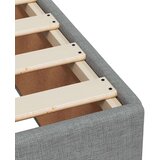 Box spring krevet s madracem svjetlosivi 90x190 cm od tkanine | shoptok.hr