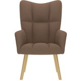  Stolica za opuštanje smeđa od tkanine | shoptok.hr