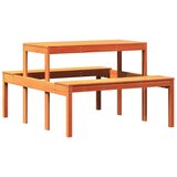  Stol za piknik voštano smeđi 110 x 134 x 75 cm masivna borovina | shoptok.hr