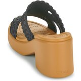 Crocs Natikači Brooklyn Woven Slide Heel Črna | Shoptok.si