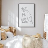  Slika - Best Friends (1 Part) Vertical 40x60 U crnom drvenom okviru | shoptok.hr