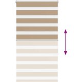 vidaXL Zebra senčilo peščeno rjava 80x150 cm tkanina širina 75,9 cm | Shoptok.si